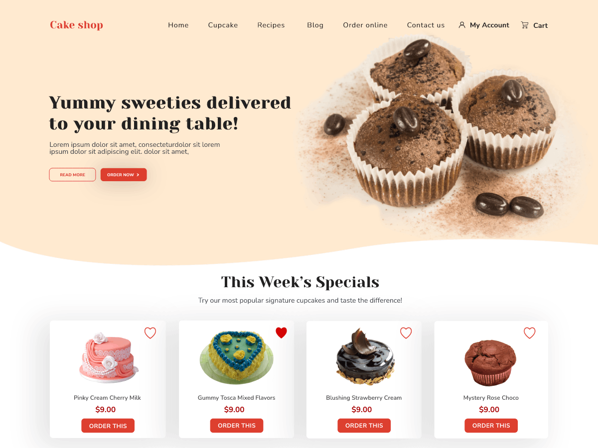 Cake Business Website
