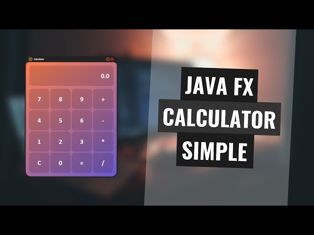 JavaFX Calculator